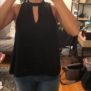 Black High Neck Tank